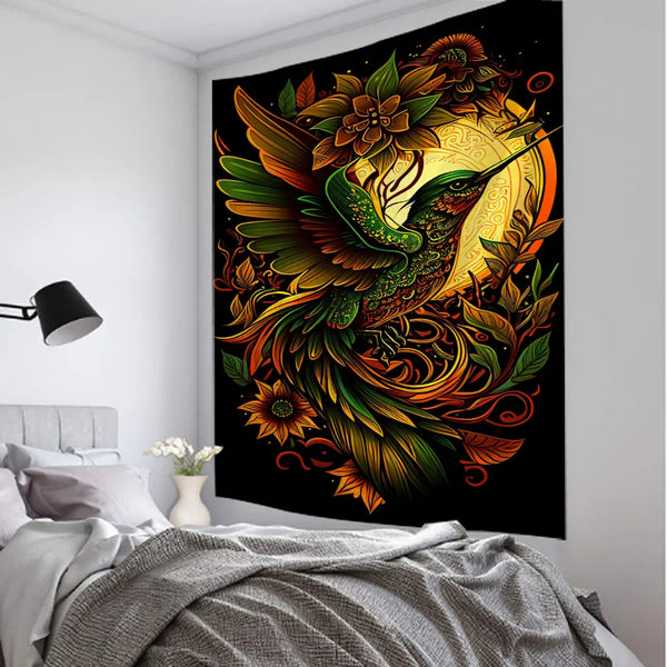 Humming Bird Art Tapestry-ToShay.org