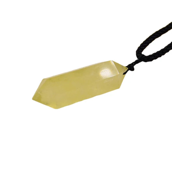 Yellow Citrine Crystal Pendant-ToShay.org