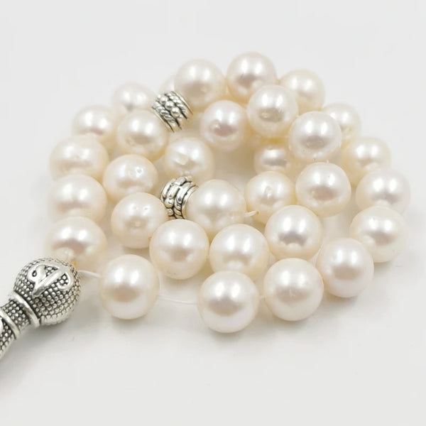 White Pearl Prayer Beads-ToShay.org