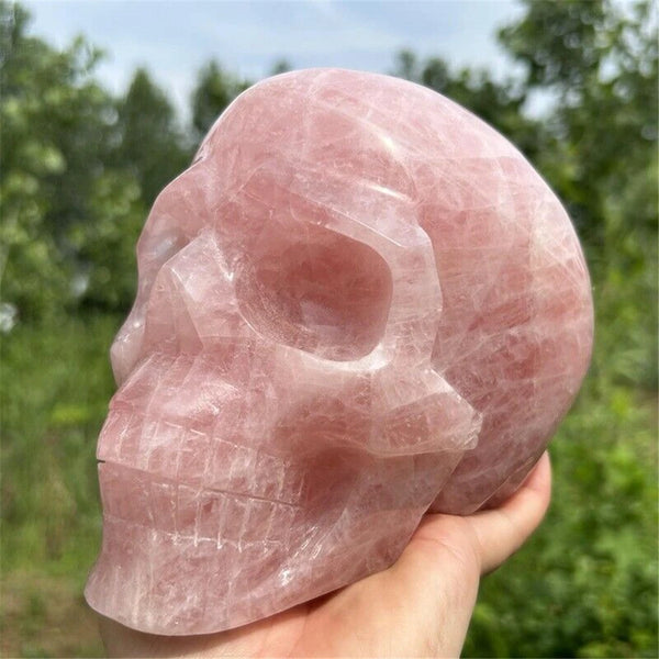 Pink Rose Quartz Skull-ToShay.org