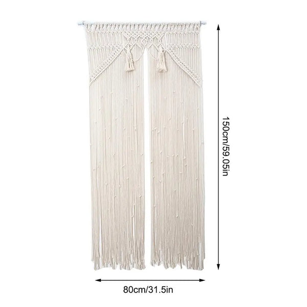 Macrame Woven Door Curtain-ToShay.org