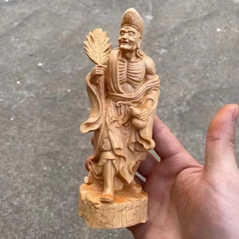 Wood Ji Gong Buddha-ToShay.org