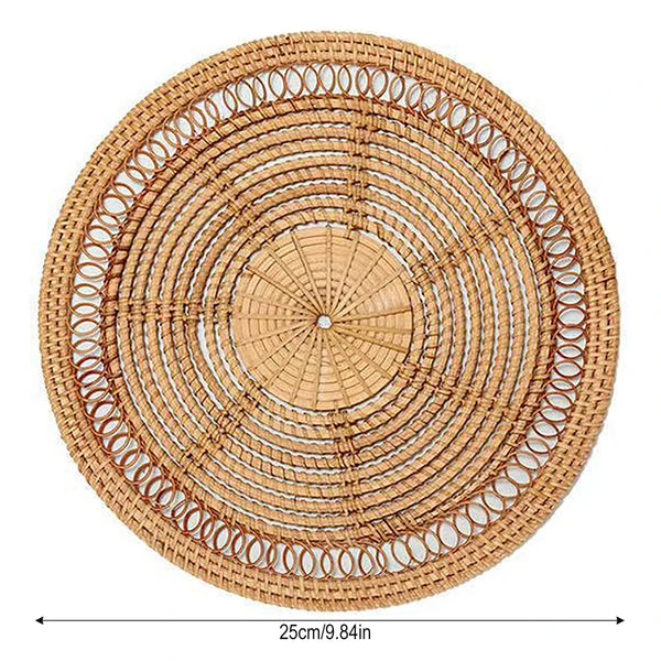 Wicker Woven Plate-ToShay.org