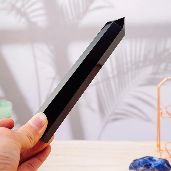 Black Obsidian Wand-ToShay.org