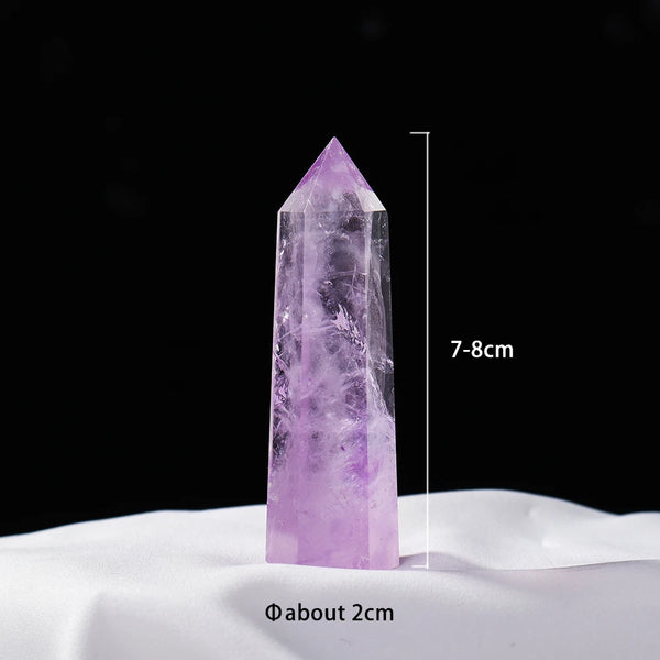 Purple Amethyst Hexagonal Point-ToShay.org