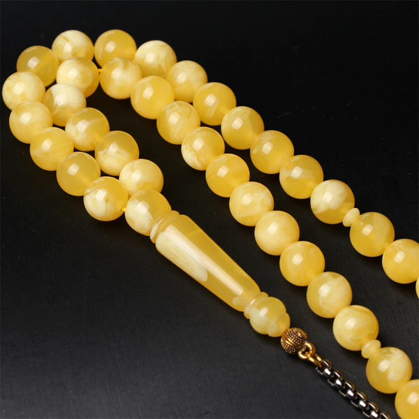 Yellow Amber Prayer Beads-ToShay.org