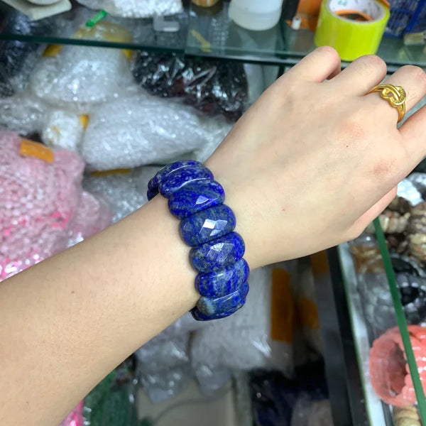 Blue Lapis Lazuli Bracelet-ToShay.org