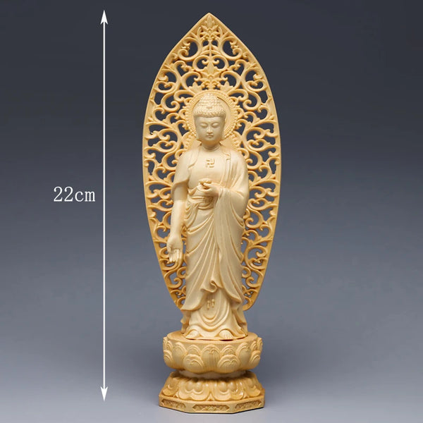 Wood Bodhisattva Statue-ToShay.org