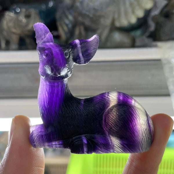 Purple Fluorite Deer-ToShay.org