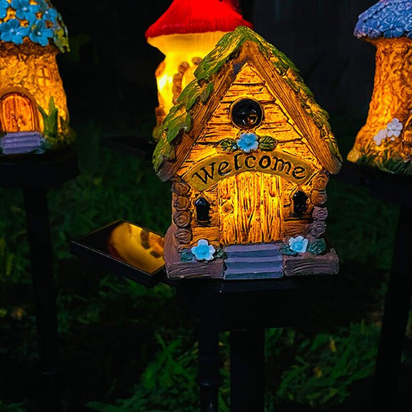 Tiny Cottage Lawn Lights-ToShay.org