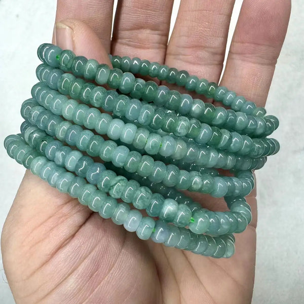 Green Jadeite Bead Bracelet-ToShay.org