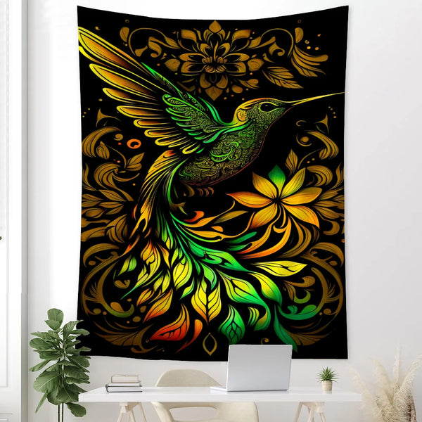 Humming Bird Art Tapestry-ToShay.org