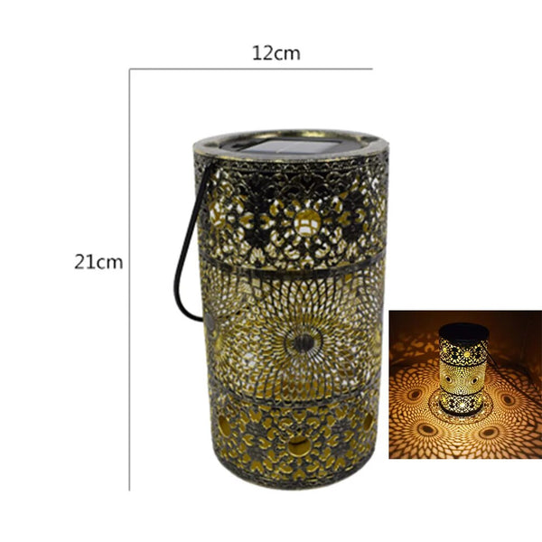 Wrought Iron Hollow Solar Light-ToShay.org