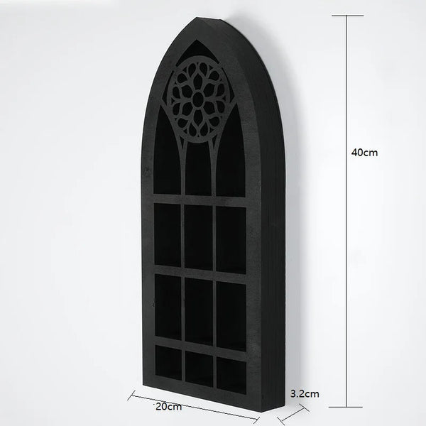 Black Arch Display Cabinet-ToShay.org