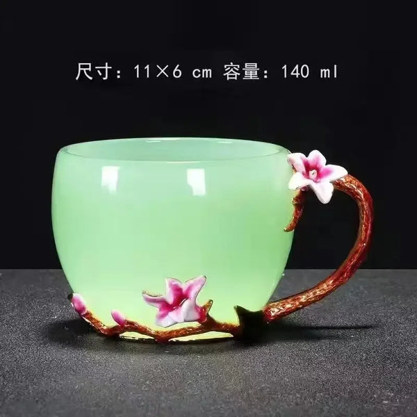 Clear Porcelain Tea Cups-ToShay.org