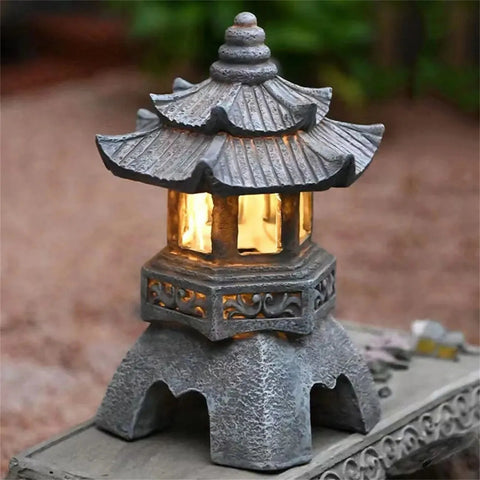 Pagoda Solar Lights Statue-ToShay.org