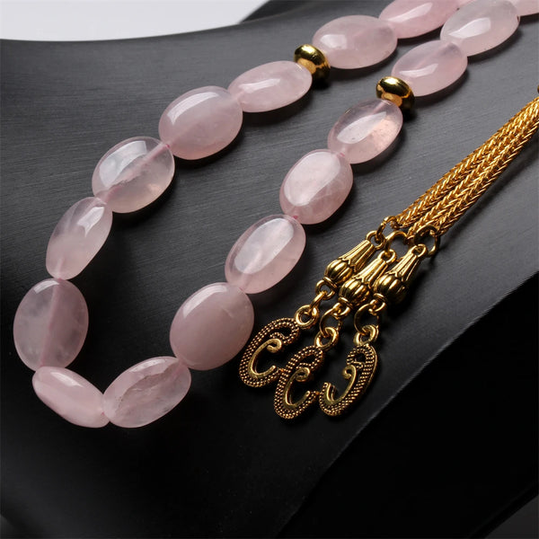 Pink Rose Quartz Prayer Beads-ToShay.org