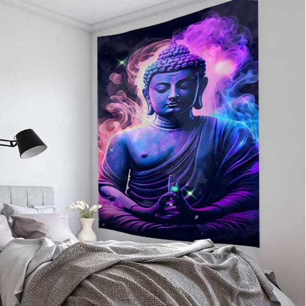 Buddha Lotus Tapestry-ToShay.org