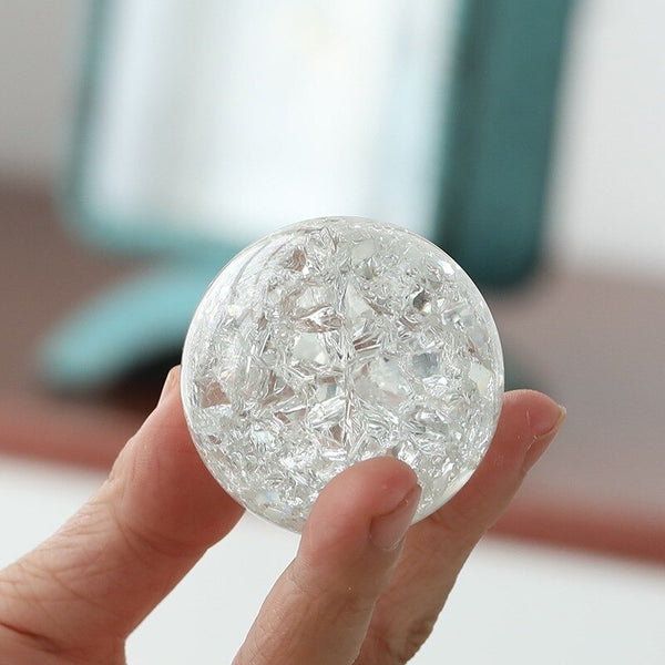 Clear Ice Cracker Crystal Ball-ToShay.org