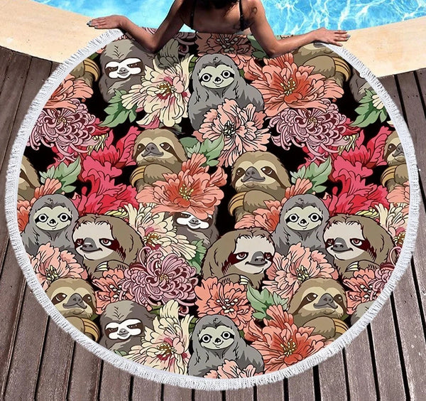 Flower Pet Beach Mat-ToShay.org