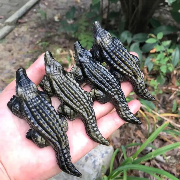 Black Obsidian Crocodile-ToShay.org