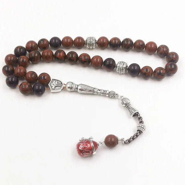 Red Mahogany Obsidian Prayer Beads-ToShay.org