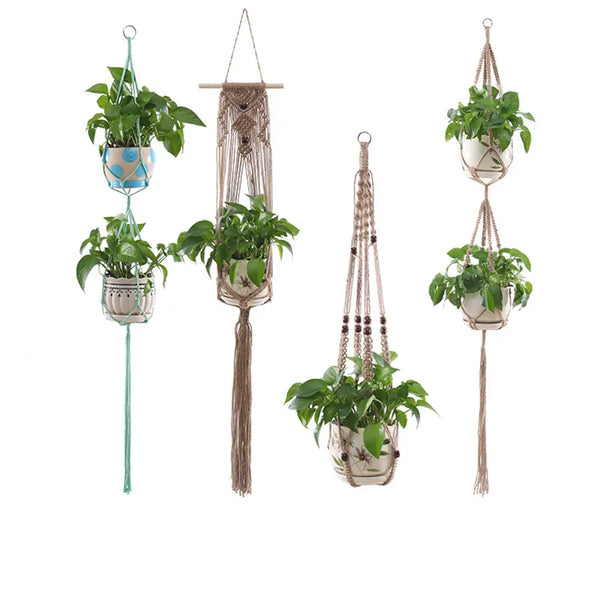 Macrame Plant Hanger Baskets-ToShay.org