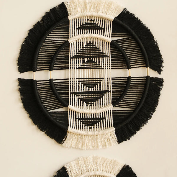 Black Macrame Wall Hanging-ToShay.org