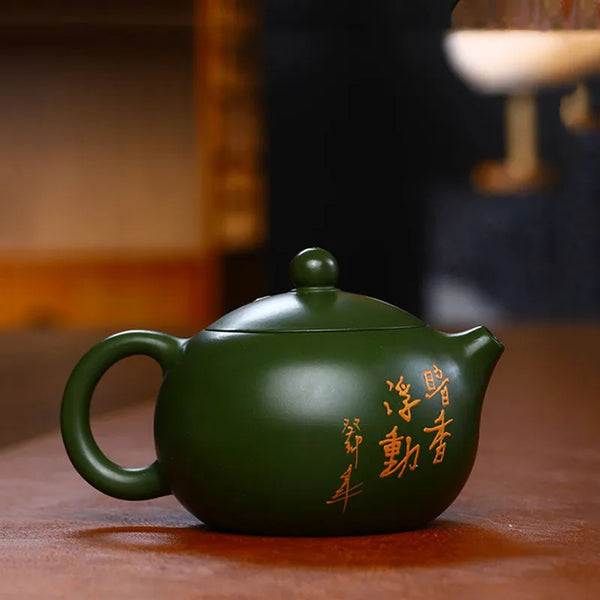 Green Clay Tea Pot-ToShay.org