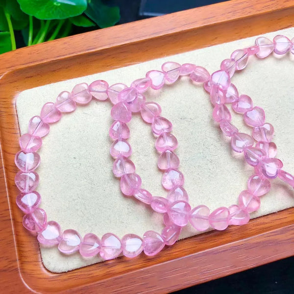 Pink Topaz Bead Bracelet-ToShay.org