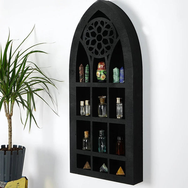 Black Arch Display Cabinet-ToShay.org