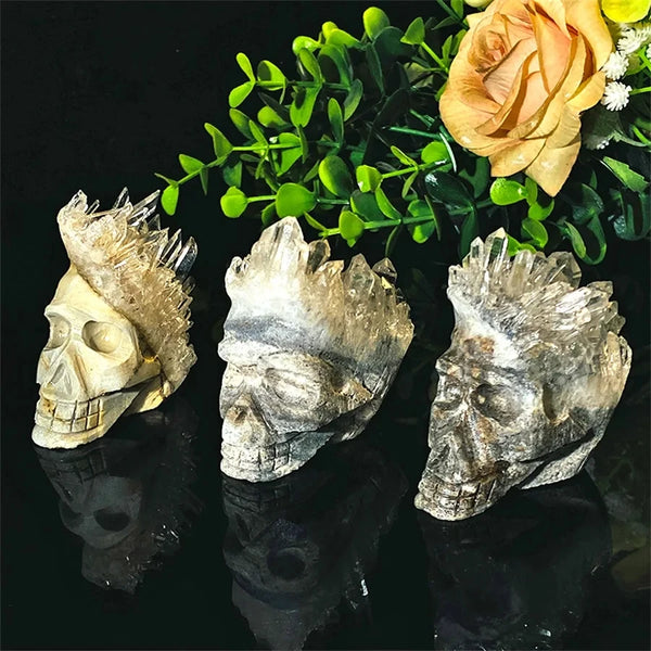 Mixed Crystal Cluster Skull-ToShay.org