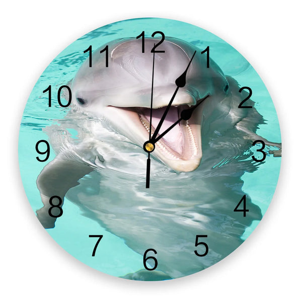 Sea Wave Dolphin Wall Clock-ToShay.org