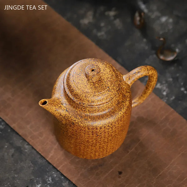 Yellow Yixing Clay Teapot-ToShay.org