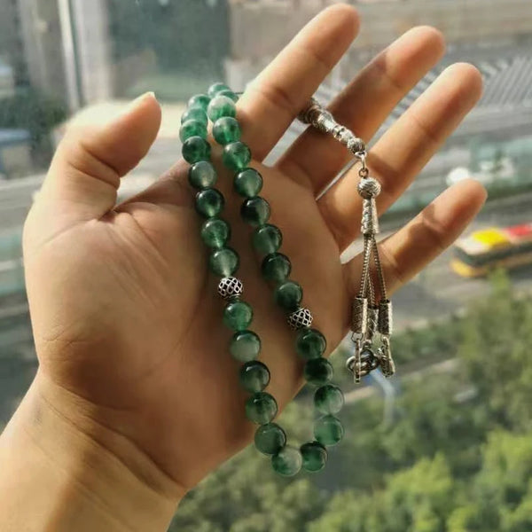 Green Jade Prayer Beads-ToShay.org