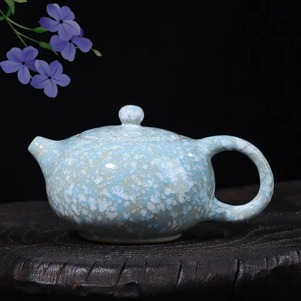 Blue Snow Flower Tea Pot-ToShay.org