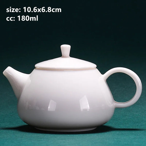 White Porcelain Teapots-ToShay.org