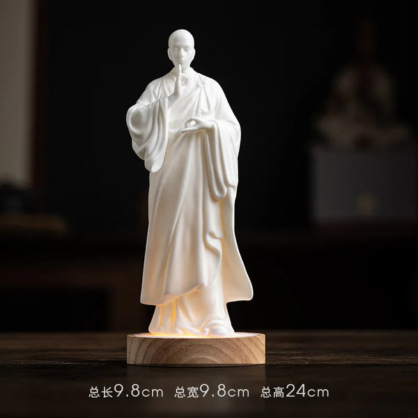 White Porcelain Monk-ToShay.org