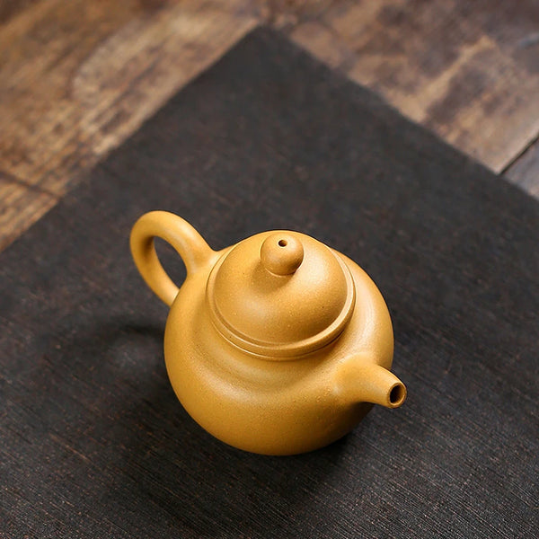 Yellow Yixing Clay Teapot-ToShay.org