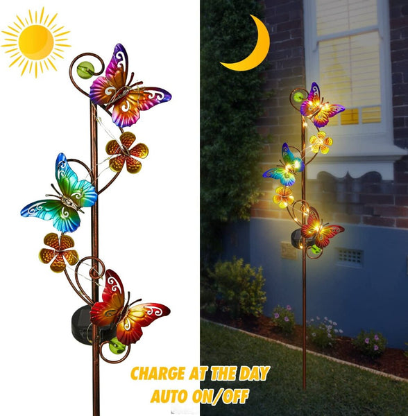 Butterfly Solar Stake Lights-ToShay.org