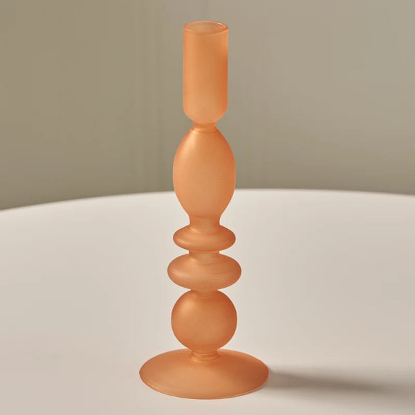 Glass Coloured Candlesticks-ToShay.org