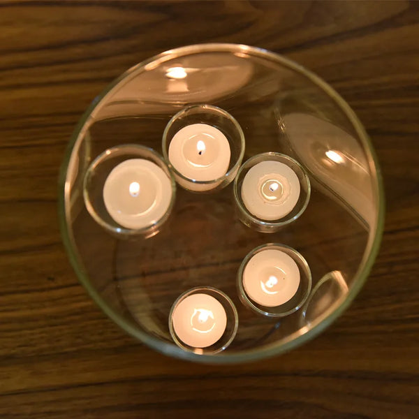 Clear Glass Tealight Holder-ToShay.org