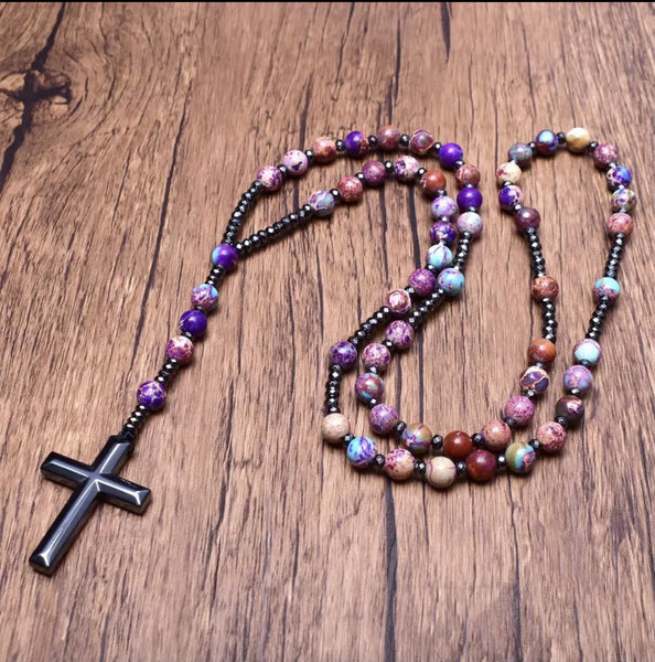 Mixed Quartz Crystal Rosary Beads-ToShay.org