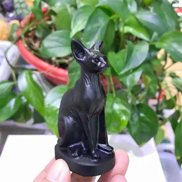 Black Obsidian Cat-ToShay.org