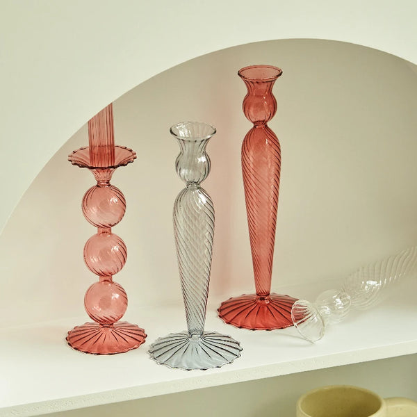 Glass Candlesticks-ToShay.org