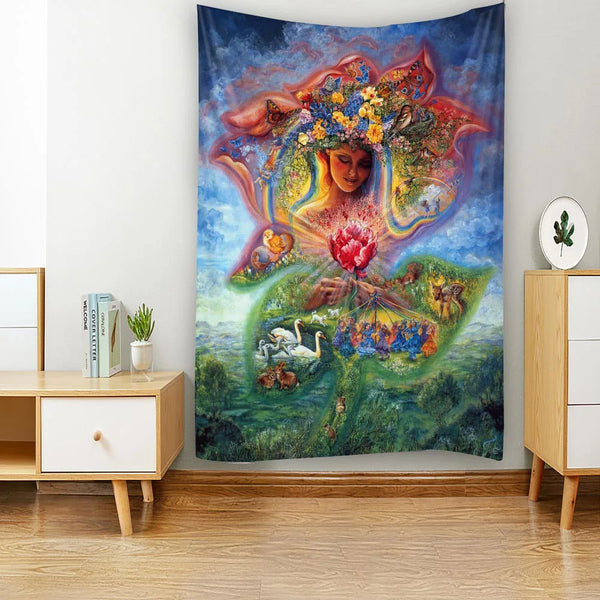 Fantasy Angel Art Tapestry-ToShay.org