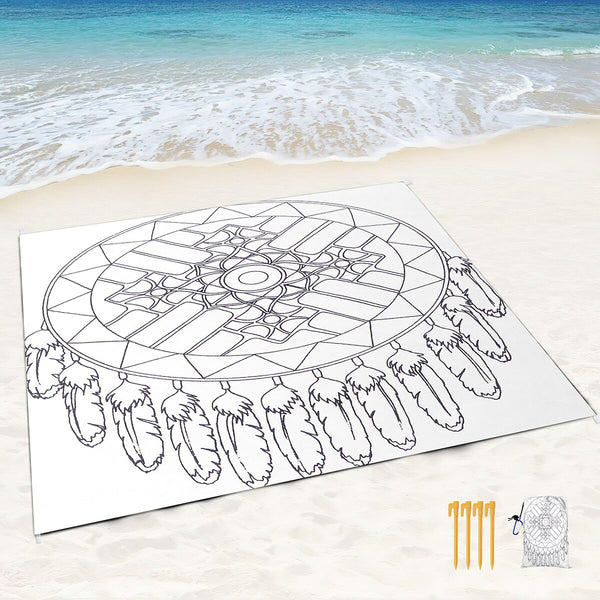 Mandala Beach Blanket-ToShay.org