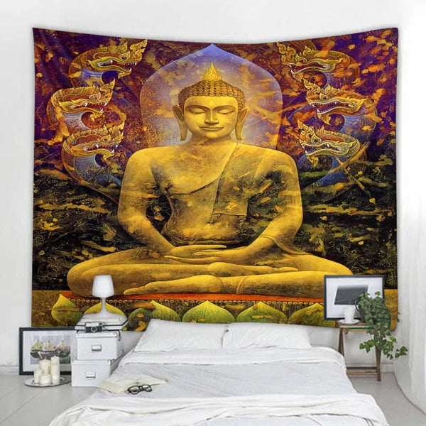 Buddha Meditation Tapestry-ToShay.org