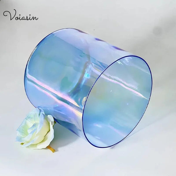 Blue Clear Crystal Singing Bowl-ToShay.org