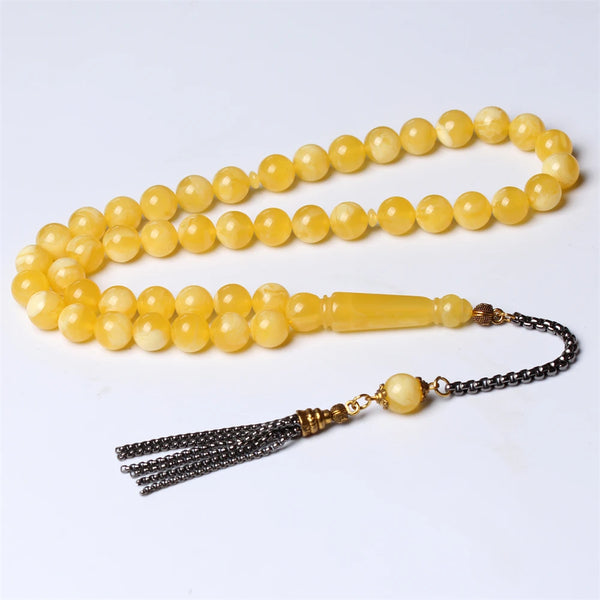 Yellow Amber Prayer Beads-ToShay.org